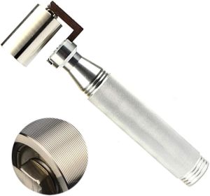 1.26 Inch Stainless Steel Seam Roller with Plastic Handle, Wallpaper Seam Roller Tool for Construction, Car Audio Sound Deadening