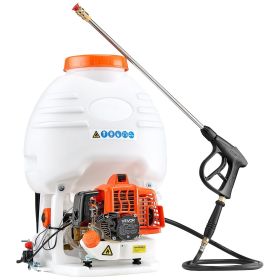 VEVOR Gas Powered Backpack Sprayer, 26.5CC 0.9HP Engine, Garden Sprayer with 5 Gallon Tank, Large Area Coverage