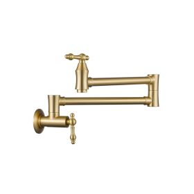 Wall Mount Folding Kitchen Pot Filler Faucet