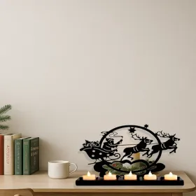 CIFbuy Vintage Iron Reindeer Candle Holder For Christmas Table And Mantel Decor(TikTok, Temu Pick-up Service) (Option: defaulttitle)