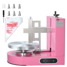VEVOR Cake Decorating Machine, Cake Cream Spreading Coating Smearing Machine, Low Noise Cake Frosting Machine, Turntable with Adjustable Scraper (Default: Default)
